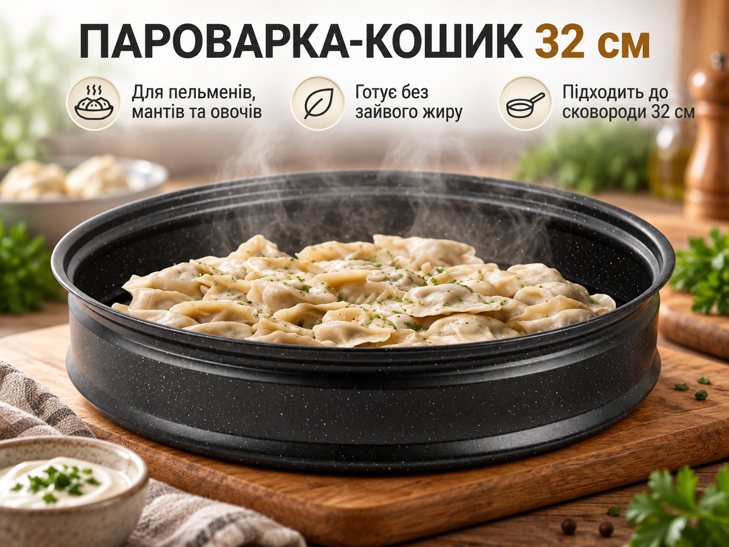 Деталі комплекту сковороди